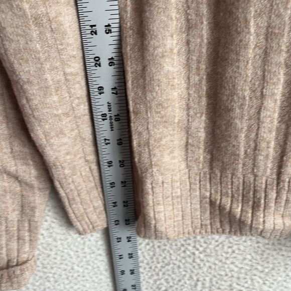 J Crew Size Small Ribbed mockneck sweater in Supersoft‎ yarn Womens Camel - Picture 5 of 8